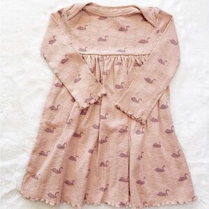 Kate Quinn Baby Girls Pink Swan Dress